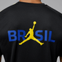 Nike Brasil Futebol x Jordan Men's Strike Short Sleeve Knit Top