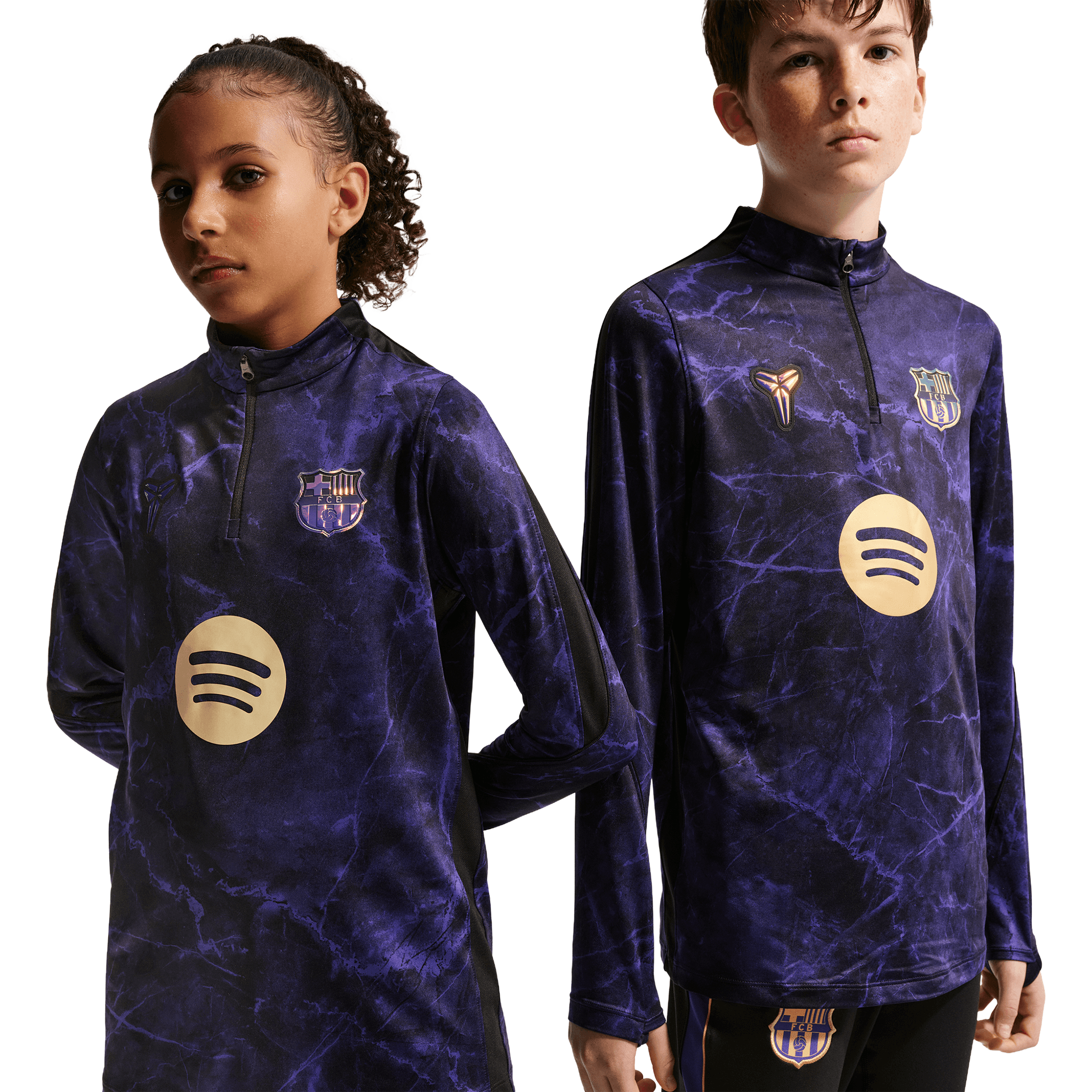 Nike FC Barcelona Youth Kobe Away Dri-FIT Strike Pre-Match Drill Top