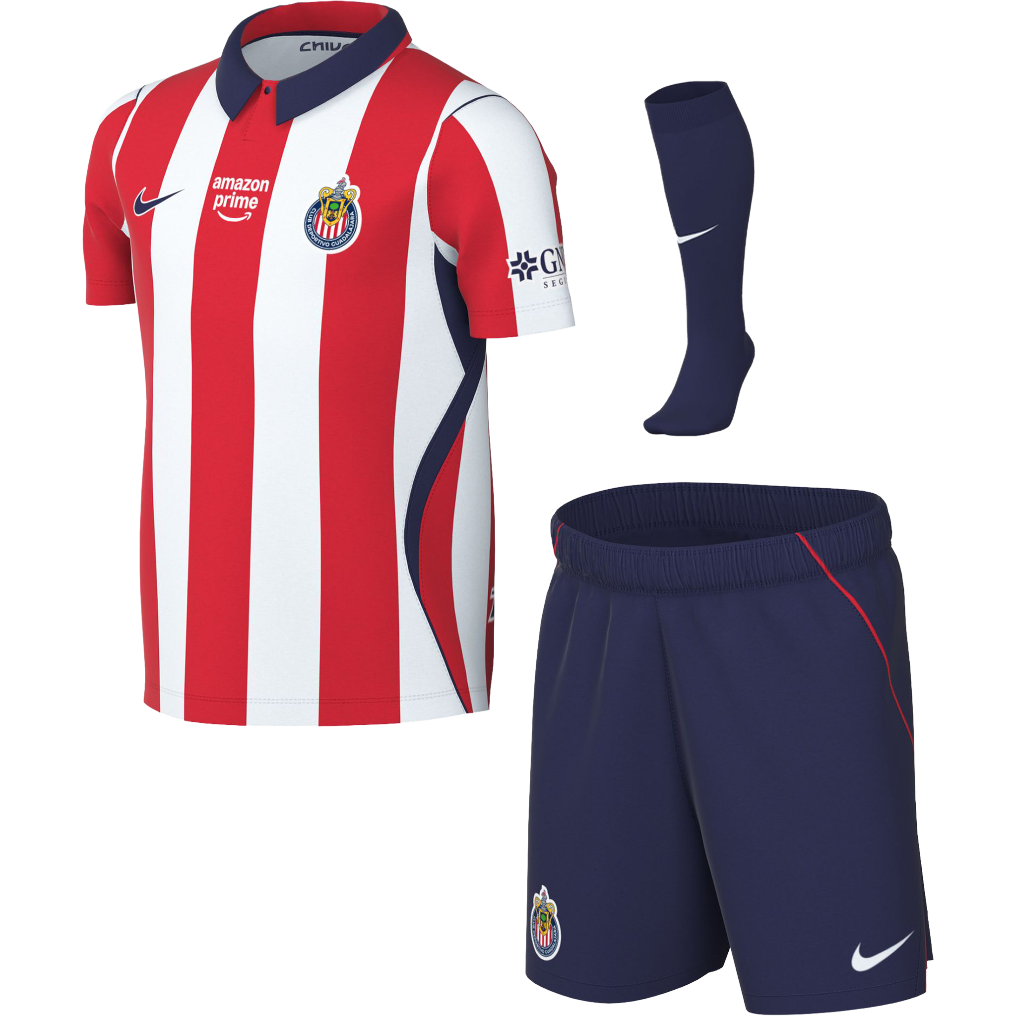 Nike Chivas 26 27 Toddler Home Kit