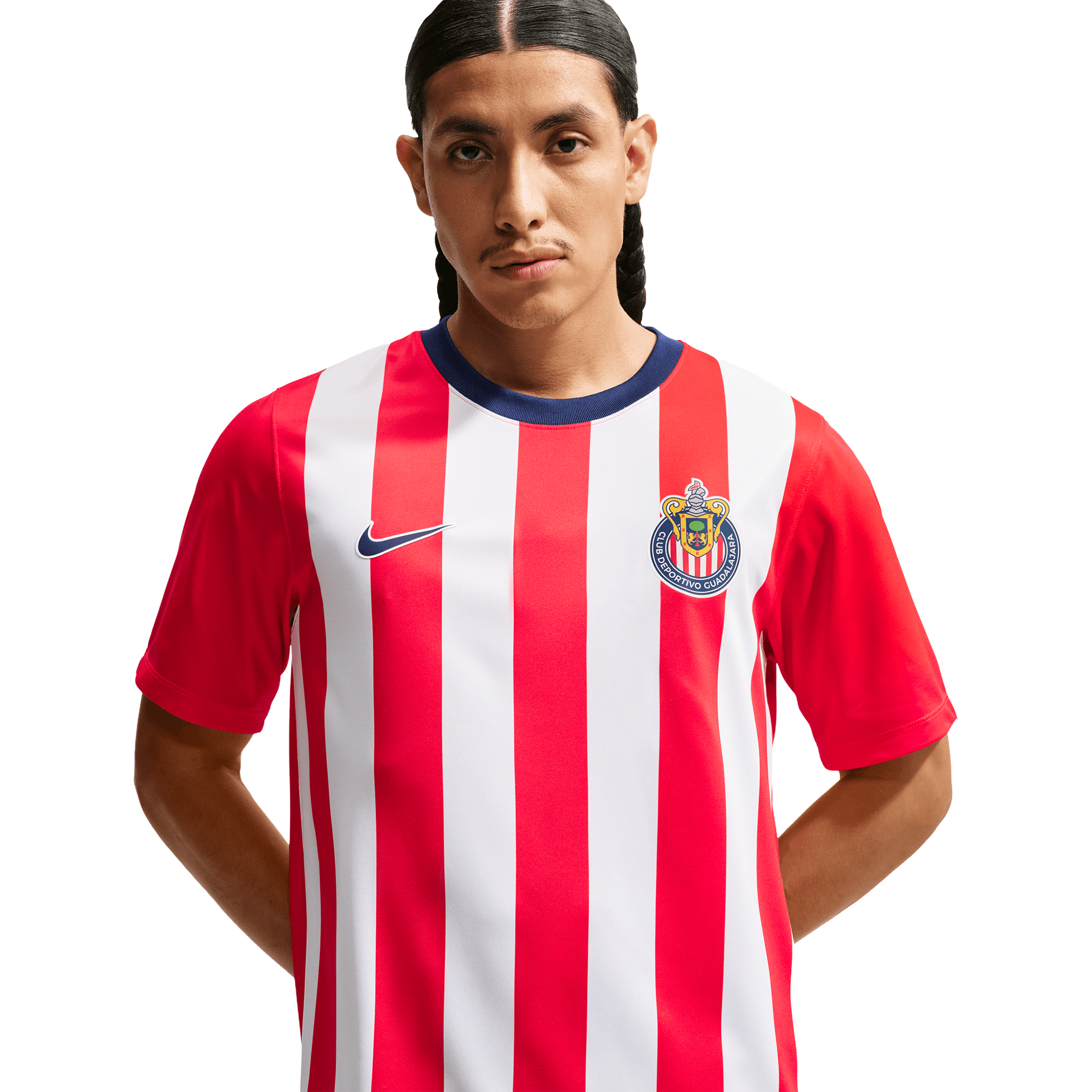 Nike Chivas Men's Home Football Top Crew Jersey