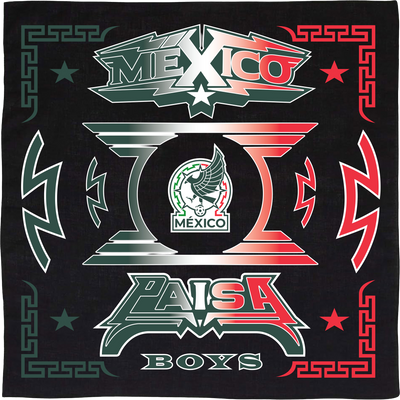 Paisa Boys x FMF Black Banderita Bandana
