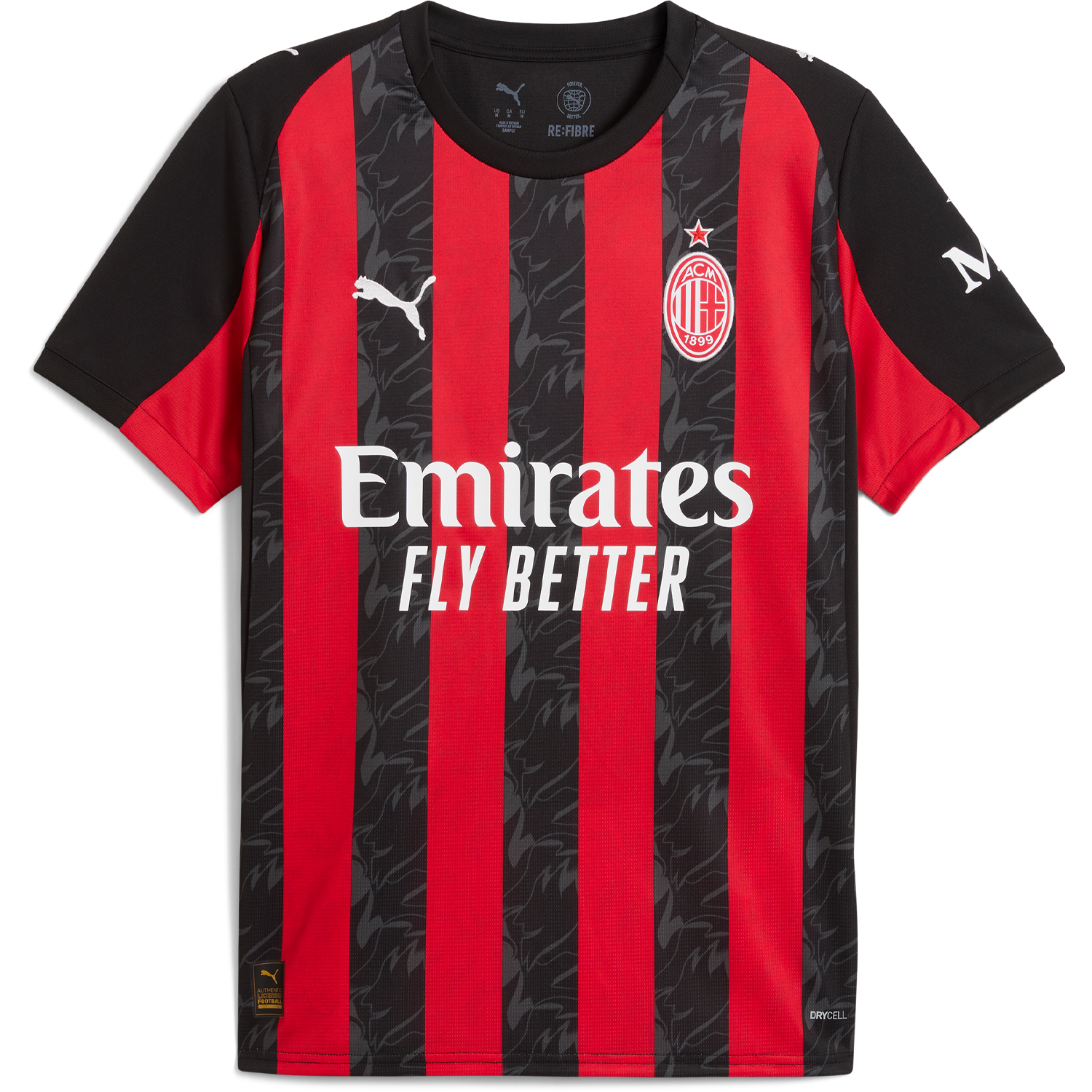 puma Ac Milan 2025 26 Men’s Home Stadium Jersey