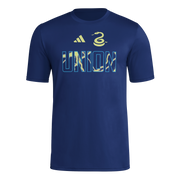 adidas Philadelphia Union Men’s Short Sleeve Pregame Tee Team Navy Blue