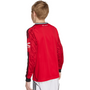 adidas Manchester United 2025-26 Youth Home Long Sleeve Stadium Jersey