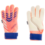 adidas Predator Youth Fingersave Goalkeeper Gloves Signal Coral White Lucid Blue
