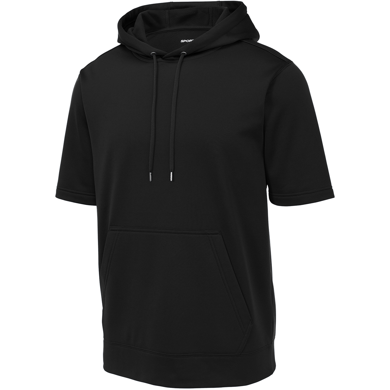 Sudadera con capucha de manga corta de polar Sport-Tek