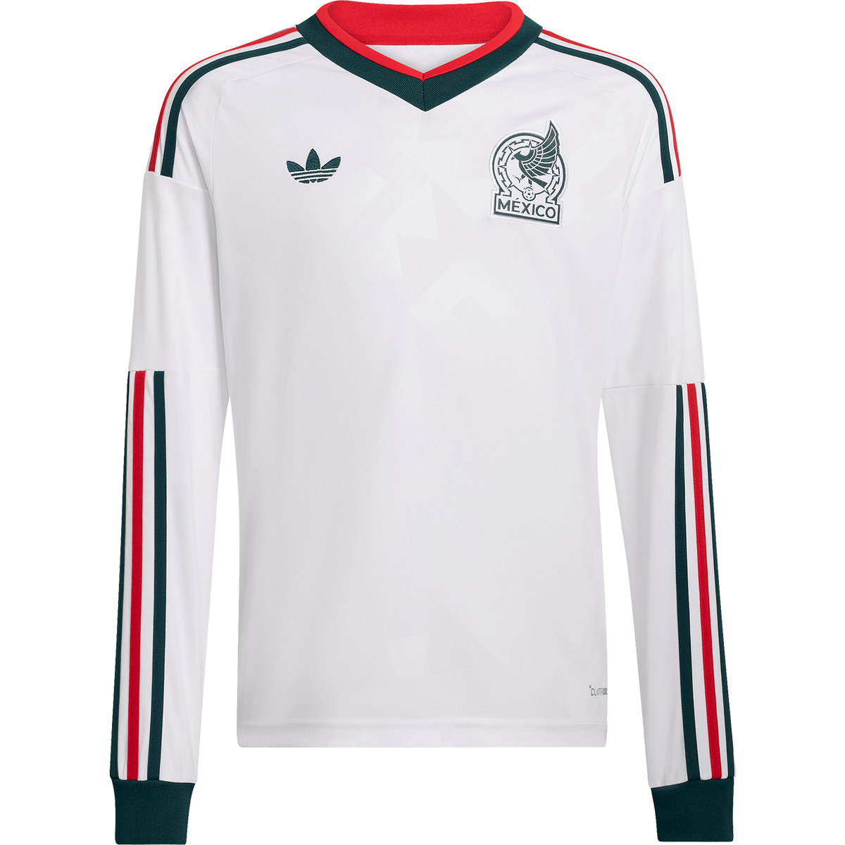 adidas Youth Mexico Away 2026 Stadium Long Sleeve Jersey