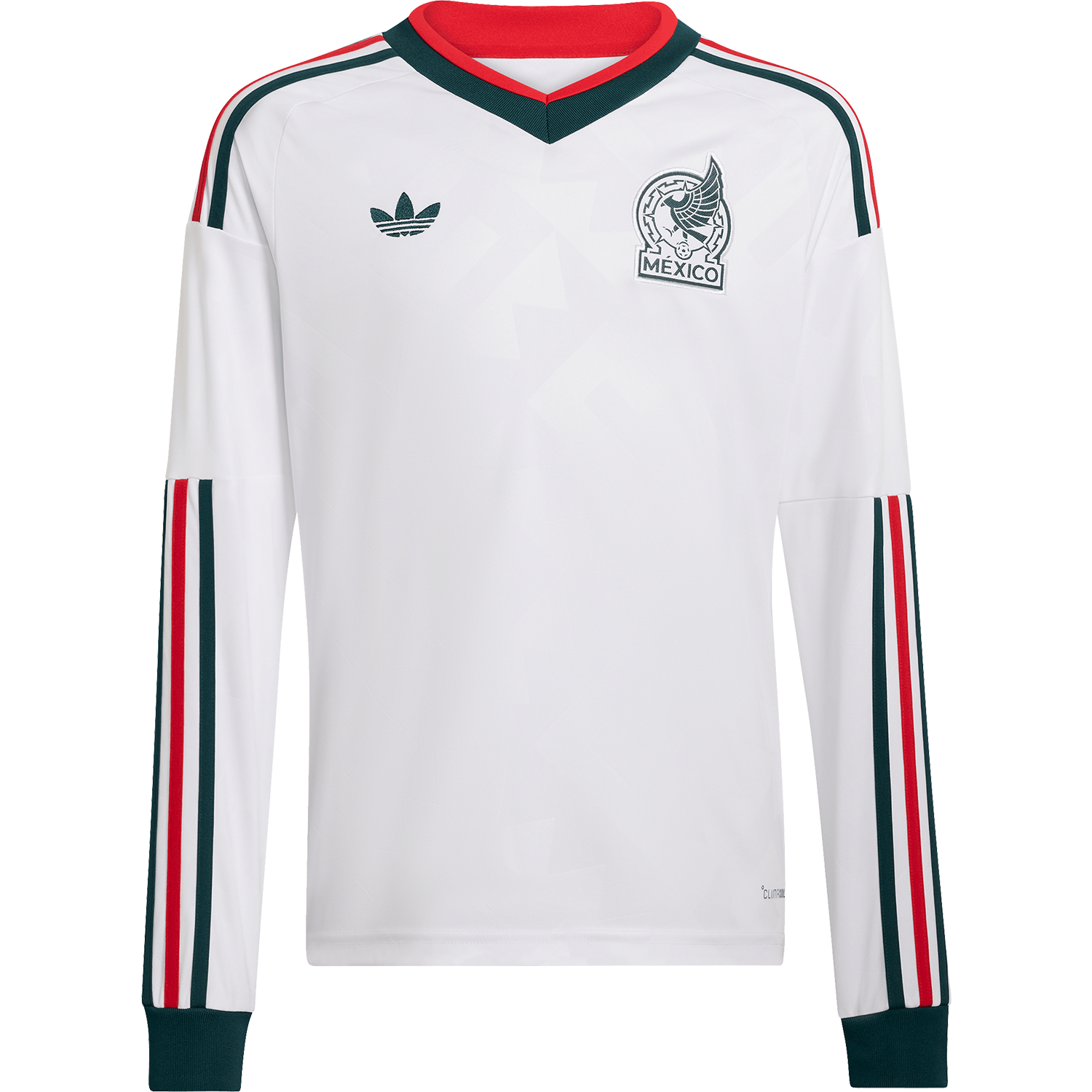 adidas Youth Mexico Away 2026 Stadium Long Sleeve Jersey