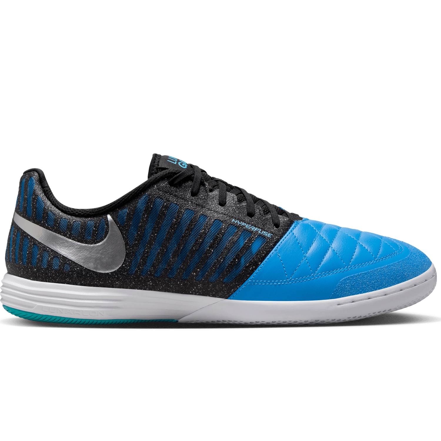 nike Lunargato II Indoor Small Sided Pack Mtlc Silver Black Neptune Blue