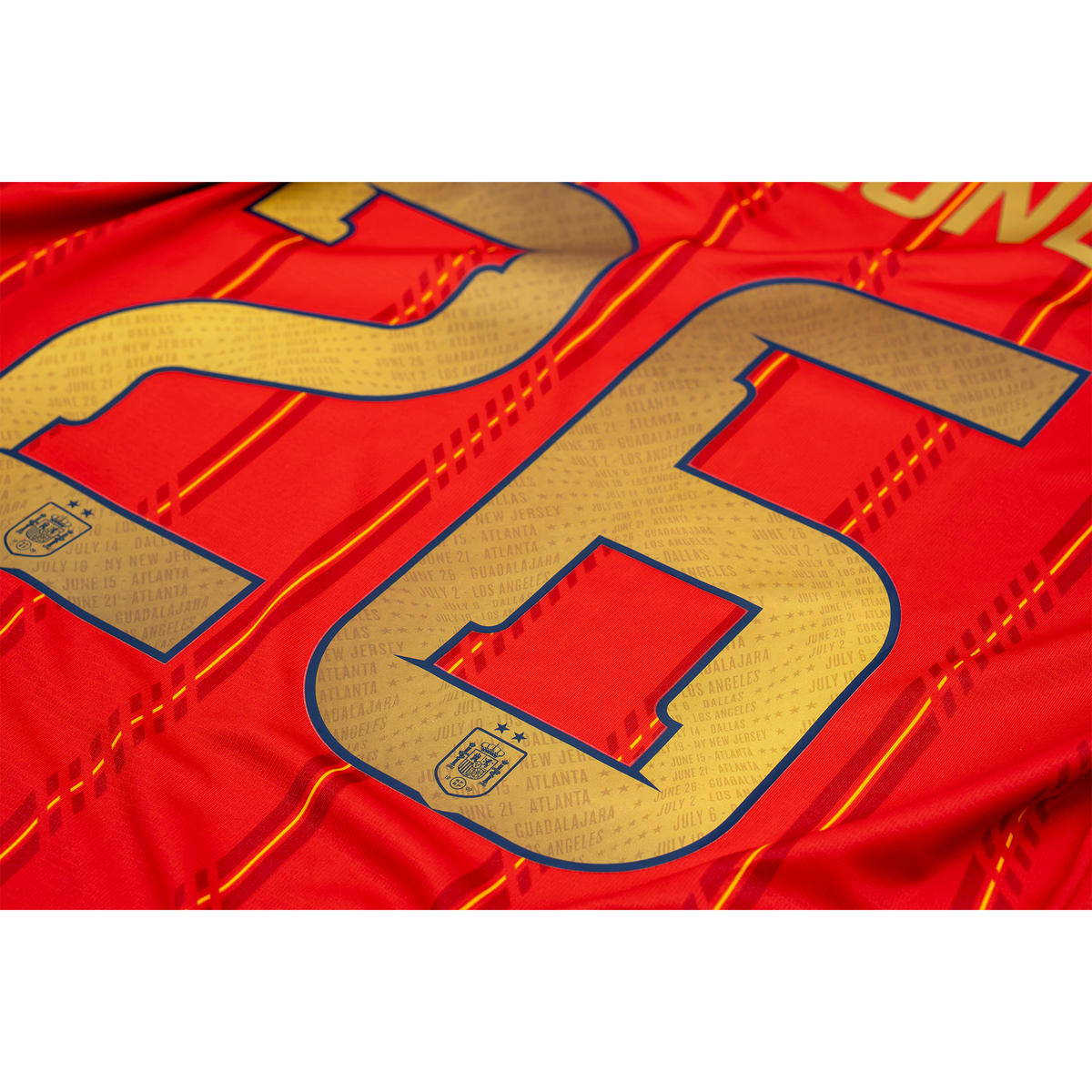 Spain 2026 Official Adult Nameset