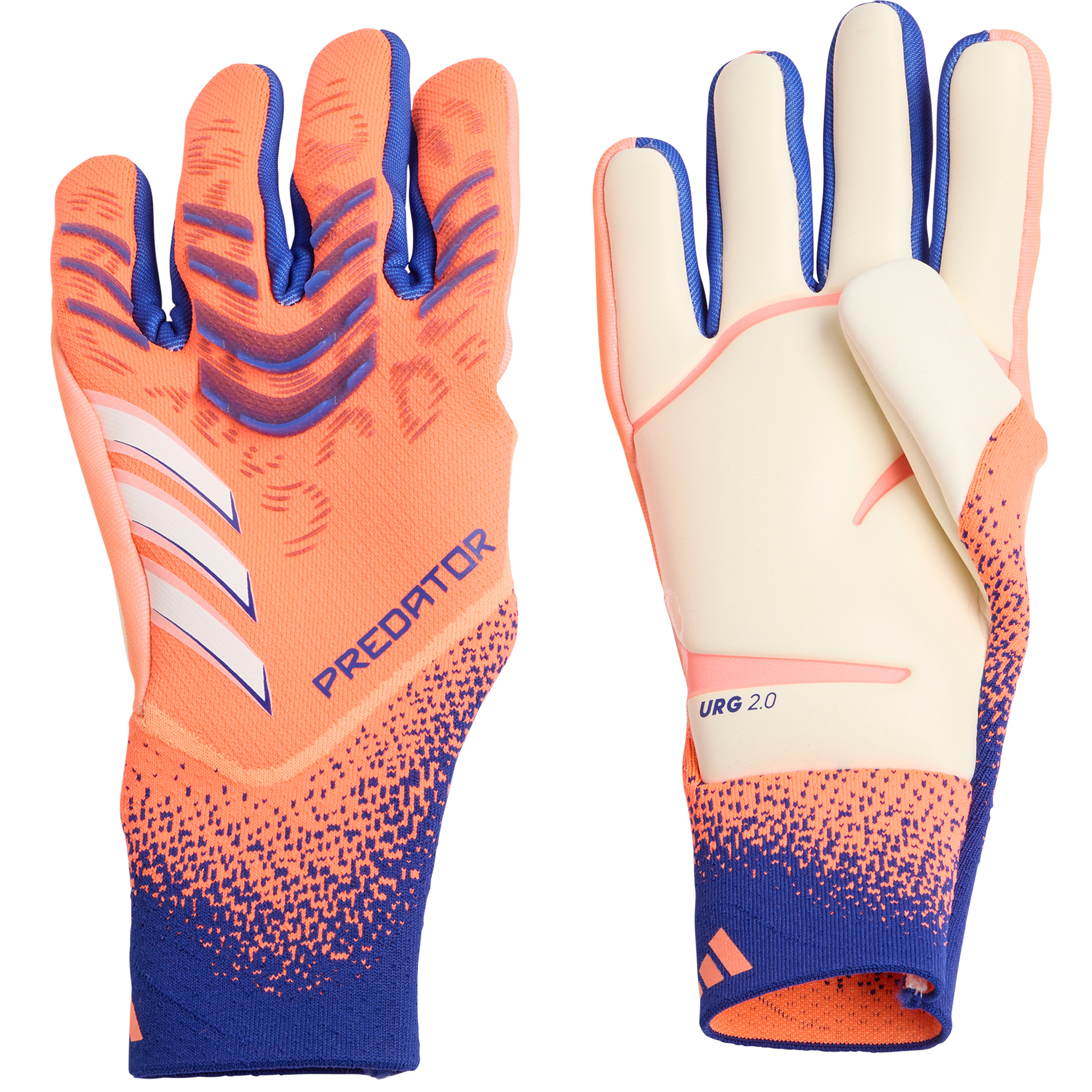 adidas Predator Pro Goalkeeper Gloves Signal Coral White Lucid Blue