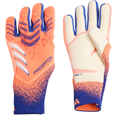 adidas Predator Pro Goalkeeper Gloves Signal Coral White Lucid Blue