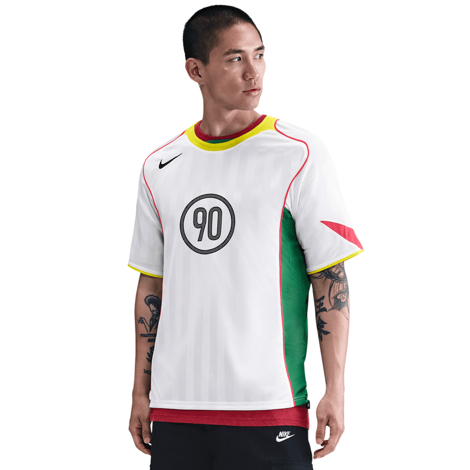 nike Men’s Total 90 Jersey T90 Energy Tour Yellow Black Sport Red