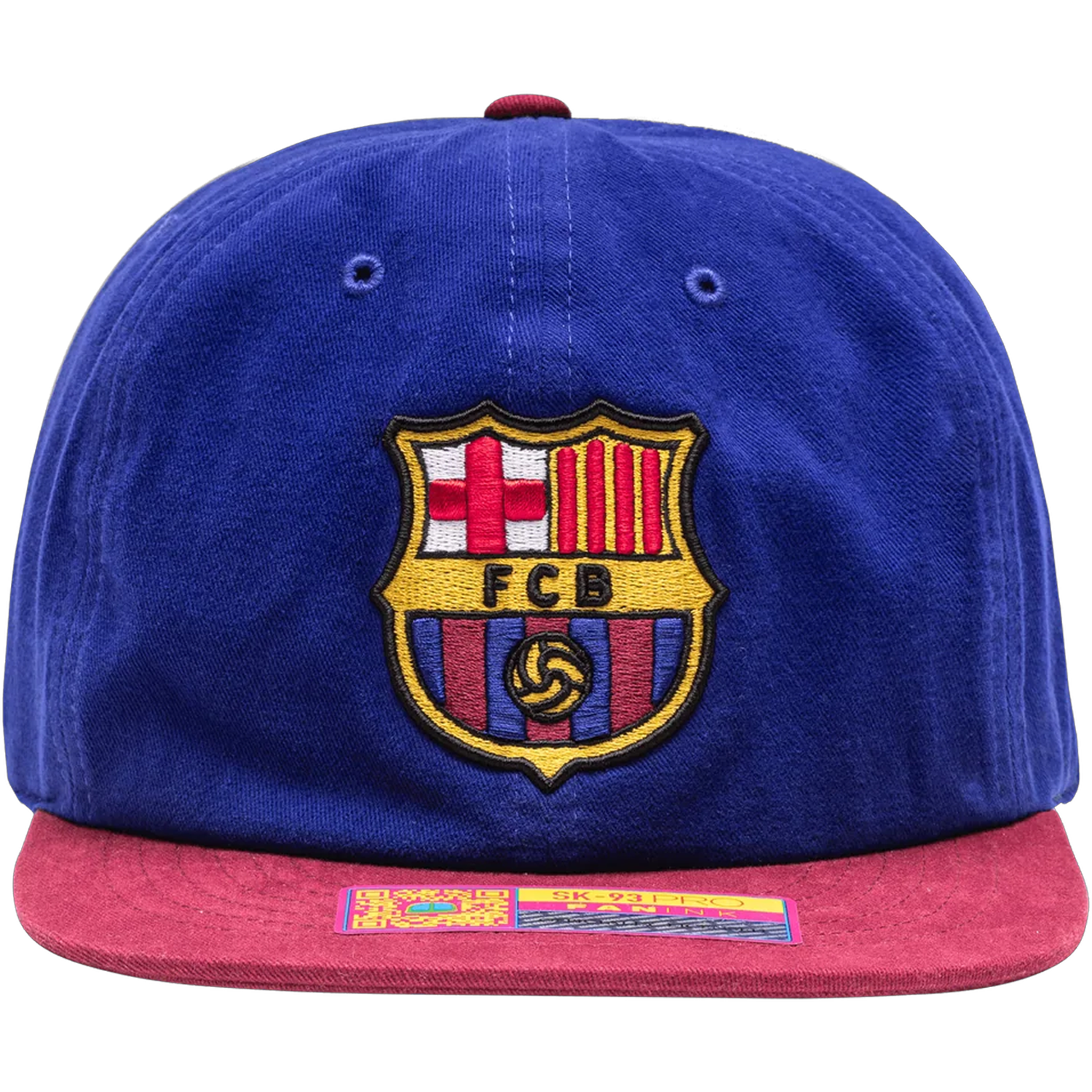 Fan Ink FC Barcelona Swingman Snapback Hat Blue Cardinal