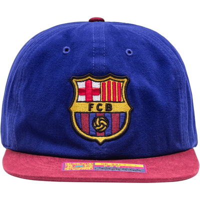 Fan Ink FC Barcelona Swingman Snapback Hat Blue Cardinal