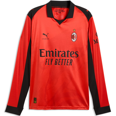 Puma AC Milan 2026 Slam Jam LS Red Jersey