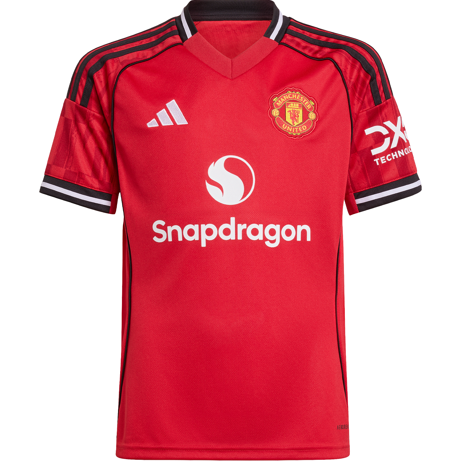 Camiseta adidas local del Manchester United 2025-26 para jóvenes