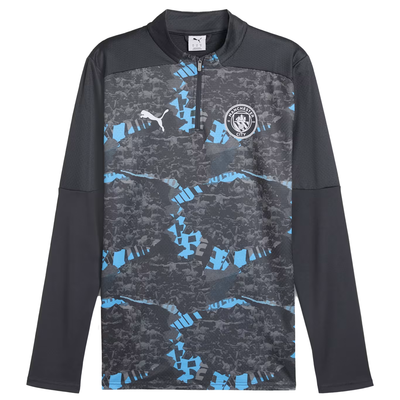 Puma Manchester City Men's Pre-Match Quarter-Zip Top