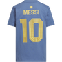 Camiseta azul juvenil adidas Argentina Messi #10