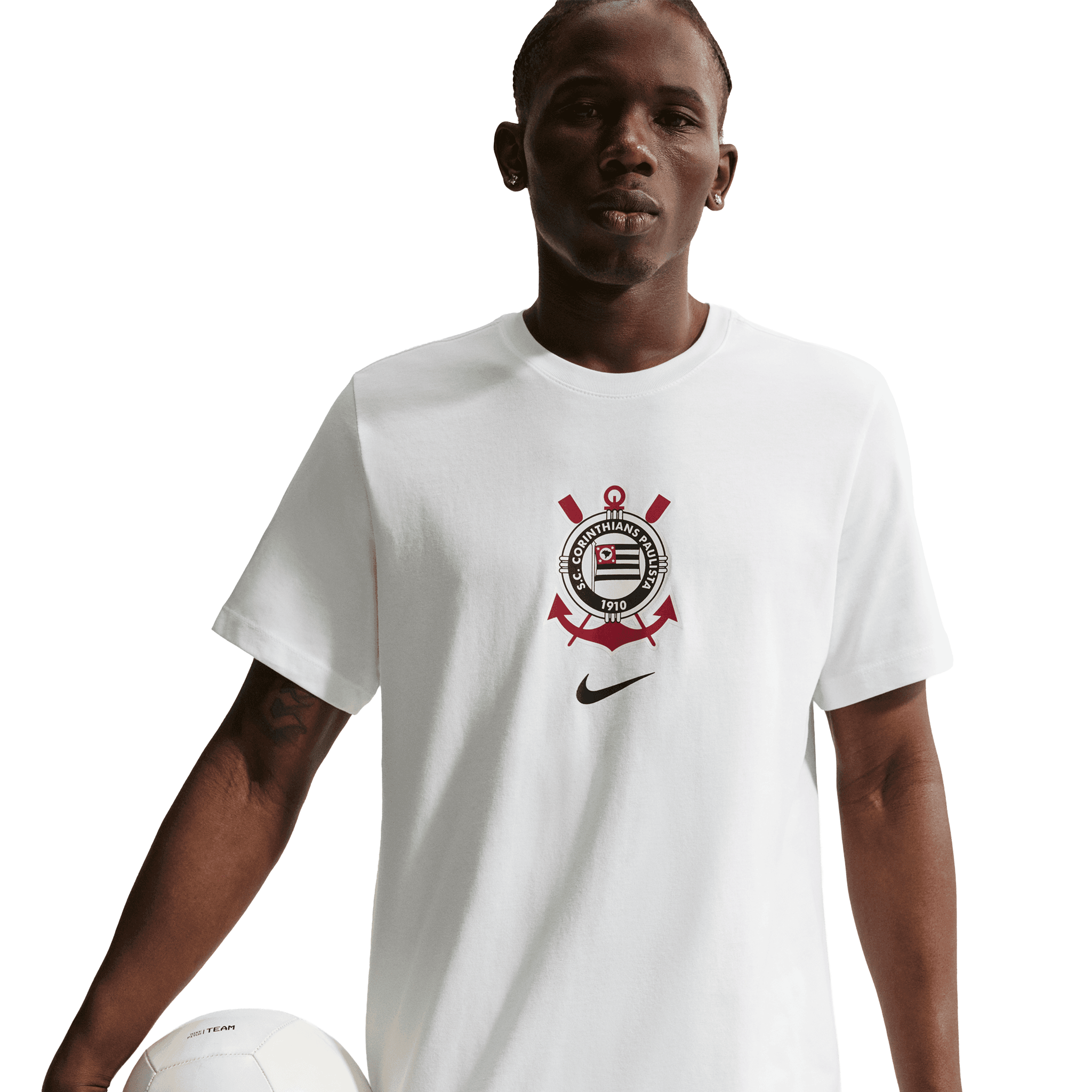 Camiseta con el escudo de Corinthians Nike para hombre