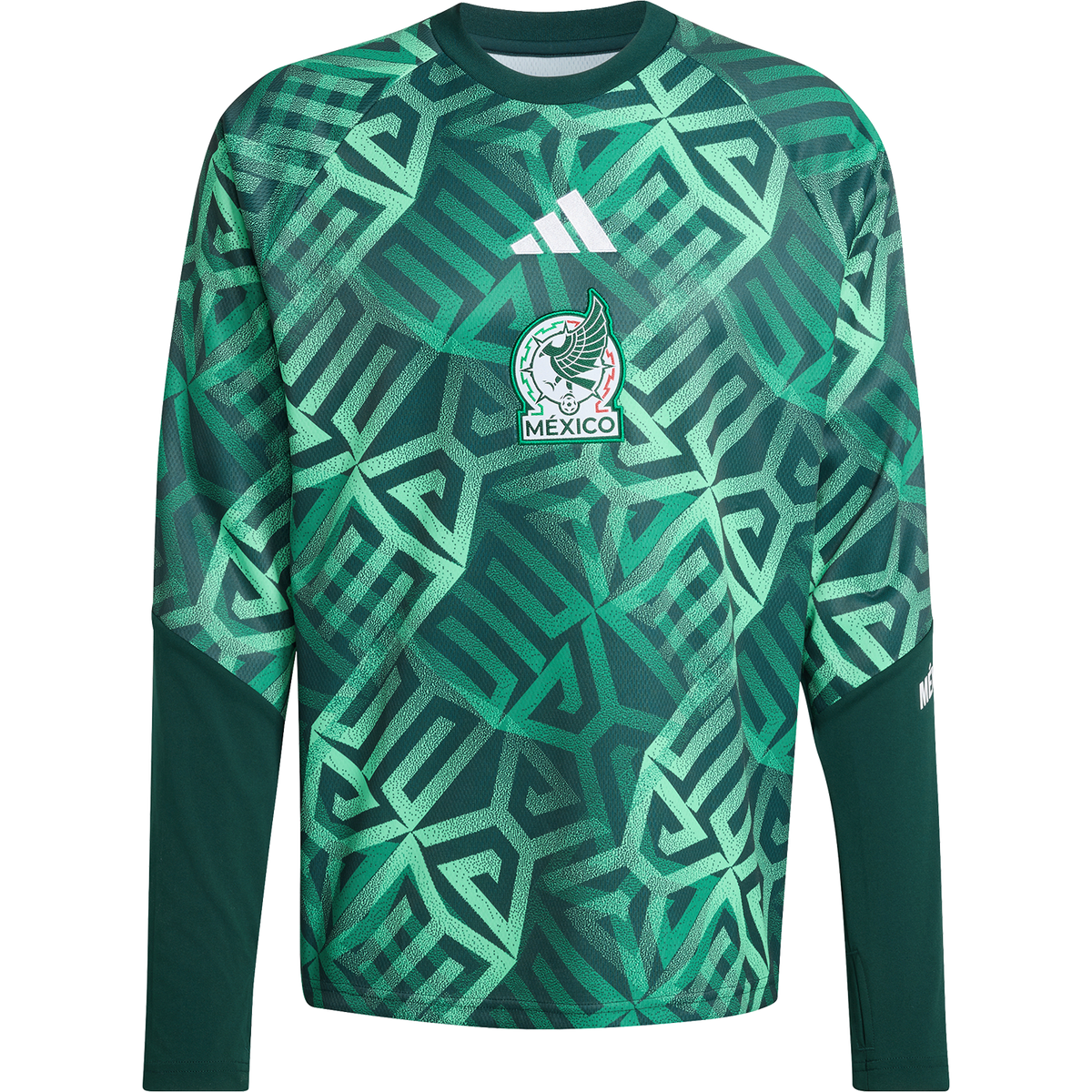 adidas Men's Mexico Home Pre-Match Warm Top