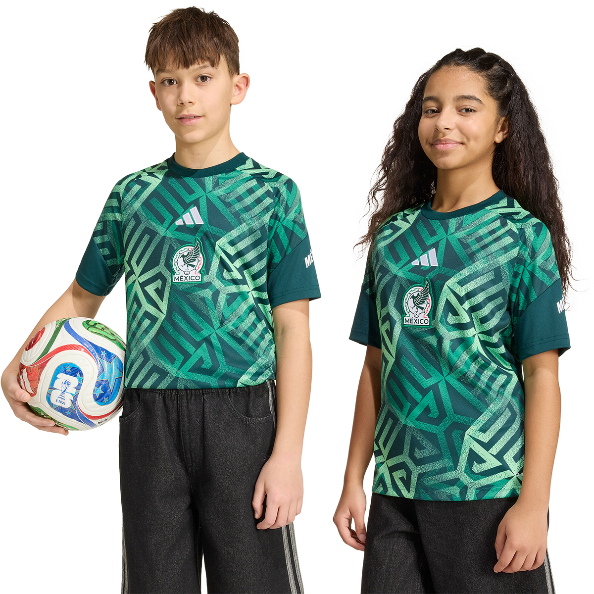 adidas Youth Mexico Home Pre-Match Jersey