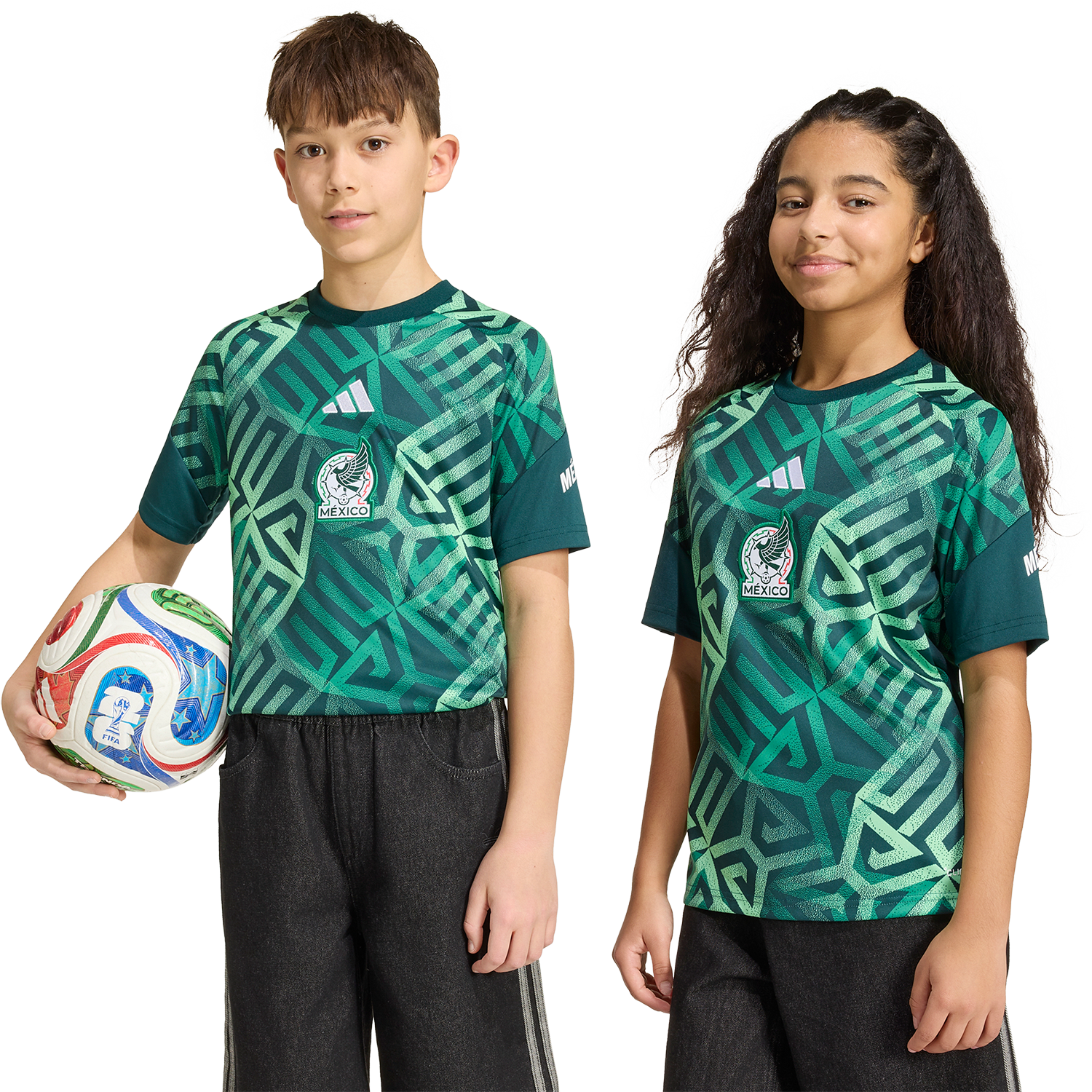 adidas Youth Mexico Home Pre-Match Jersey
