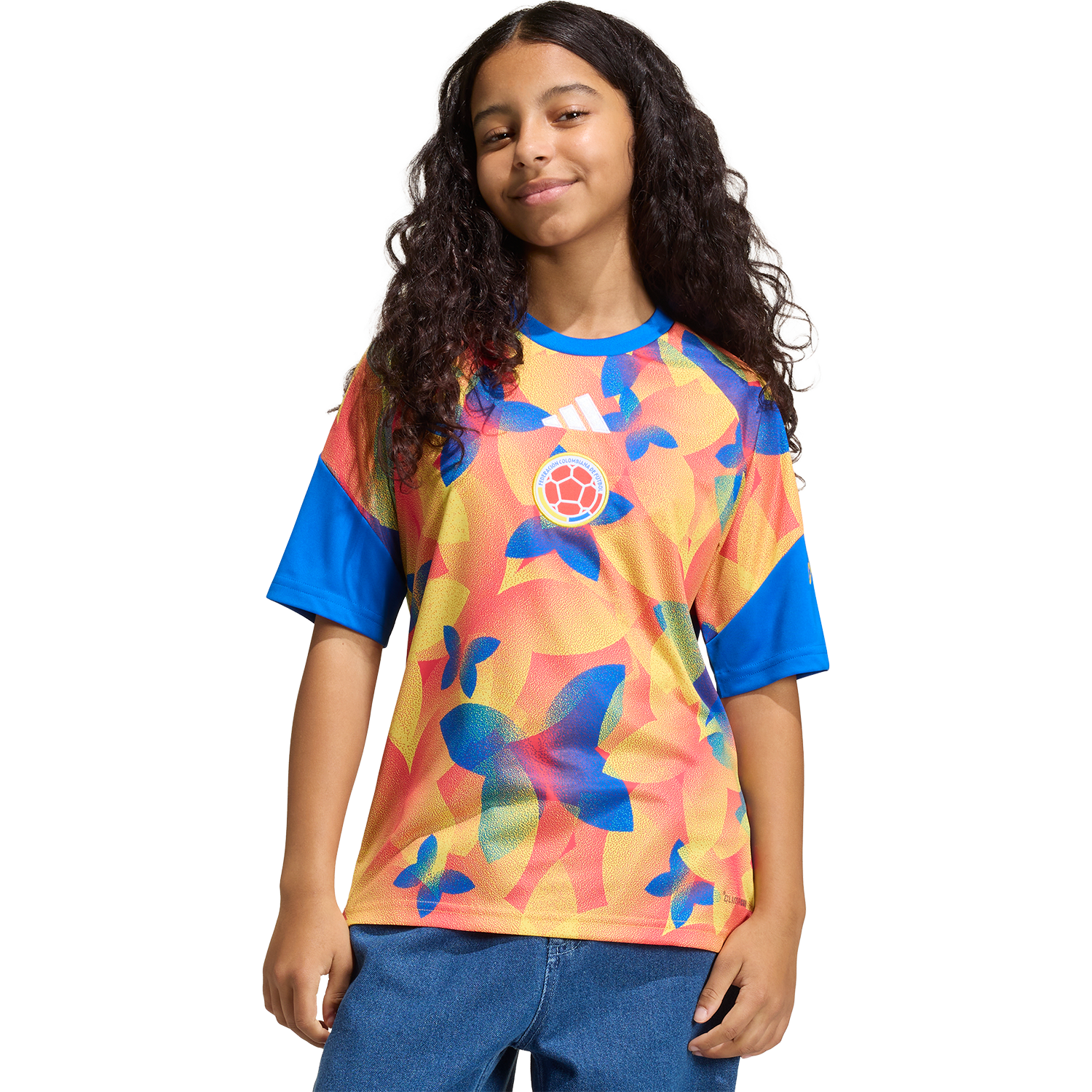 adidas Youth Colombia Home Pre-Match Jersey