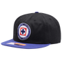 Fan Ink Cruz Azul Swingman Snapback Hat Black Blue