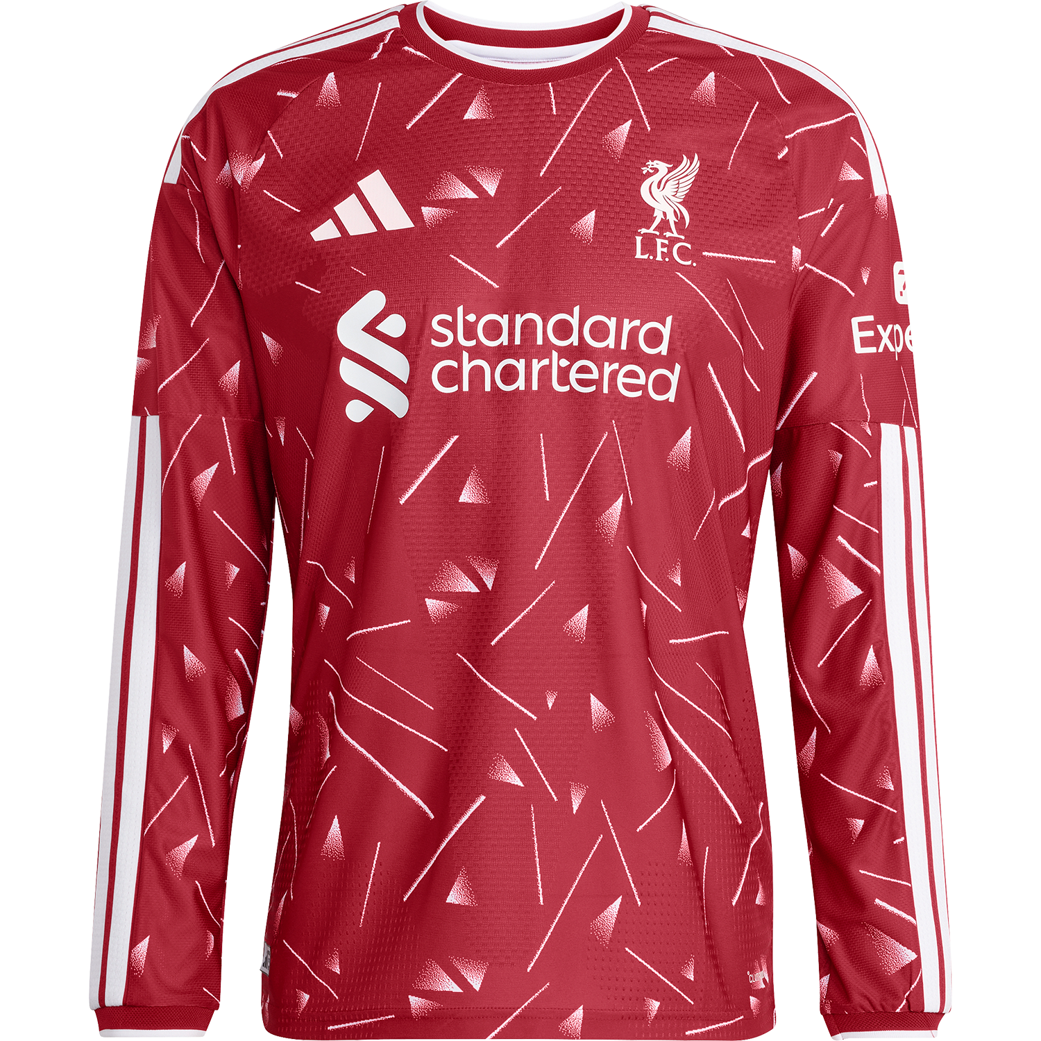 Camiseta auténtica de manga larga adidas del Liverpool FC para hombre, primera equipación 2026-27