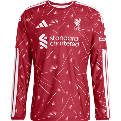 Camiseta auténtica de manga larga adidas del Liverpool FC para hombre, primera equipación 2026-27