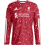 Camiseta auténtica de manga larga adidas del Liverpool FC para hombre, primera equipación 2026-27