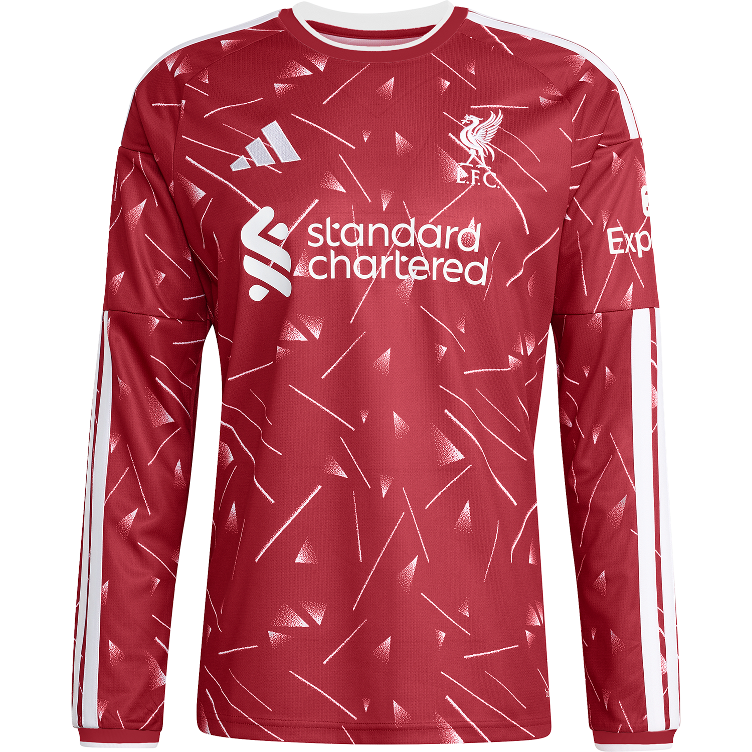 Camiseta de manga larga Adidas del Liverpool FC para hombre, primera equipación de estadio 2026-27
