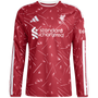 Camiseta de manga larga Adidas del Liverpool FC para hombre, primera equipación de estadio 2026-27