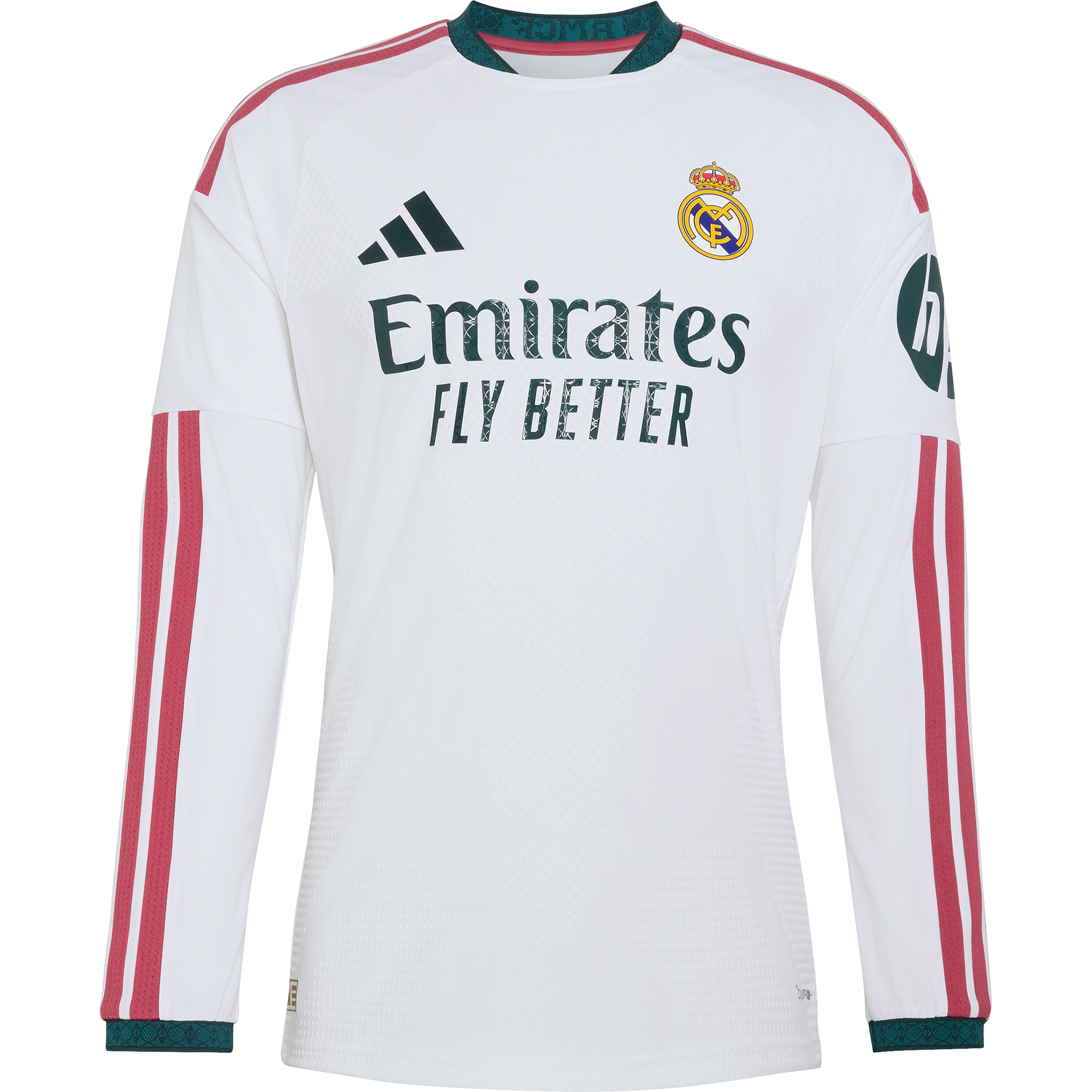 adidas Real Madrid 2026-27 Home Authentic Long Sleeve Jersey