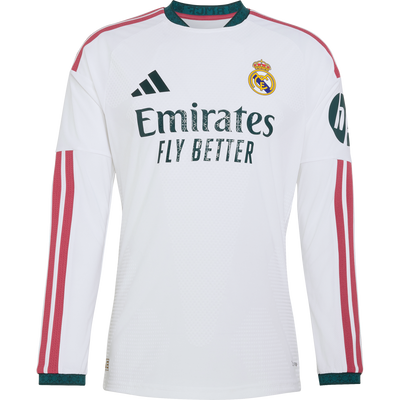 adidas Real Madrid 2026-27 Home Authentic Long Sleeve Jersey