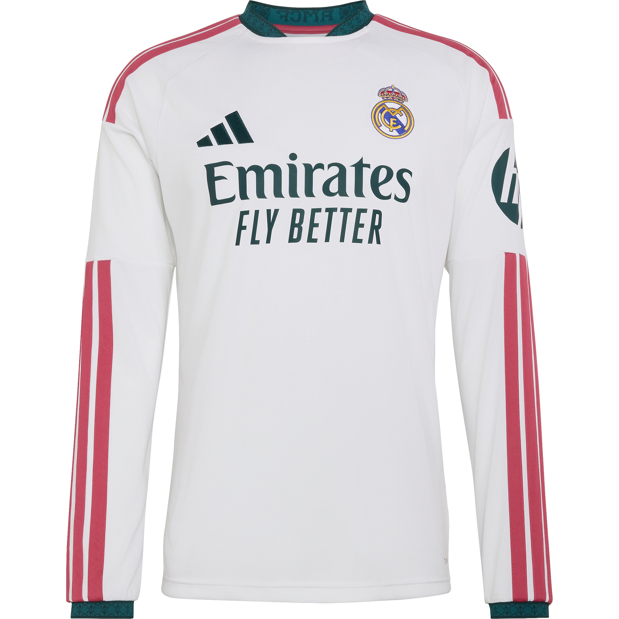 adidas Real Madrid 2026-27 Men's Home Long Sleeve Jersey