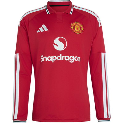 adidas Camiseta de Manga Larga Auténtica de Local Manchester United 2026-27 para Hombre