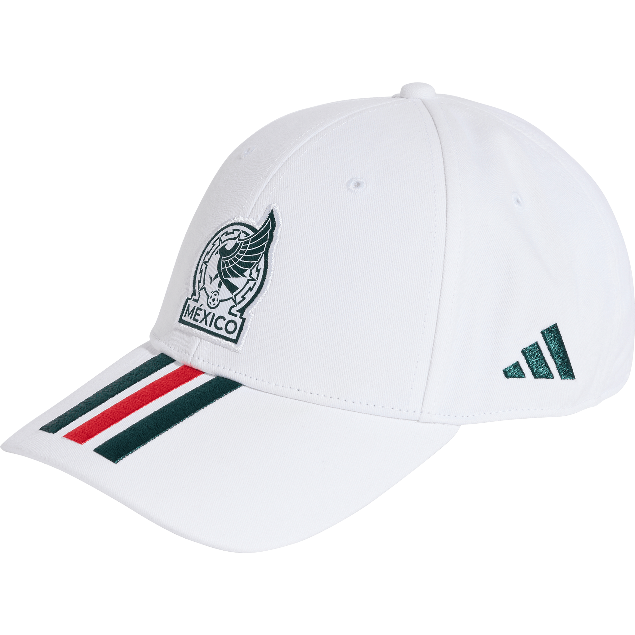 Gorra de béisbol adidas México 26 de 3 franjas