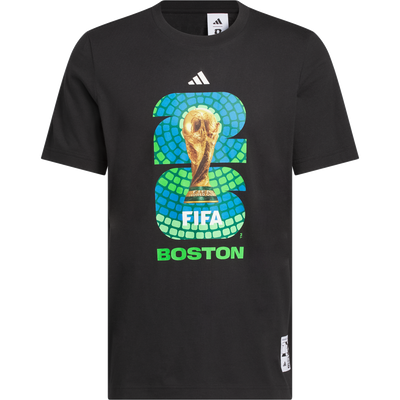 adidas World Cup 2026 Host City Boston Black Graphic Tee