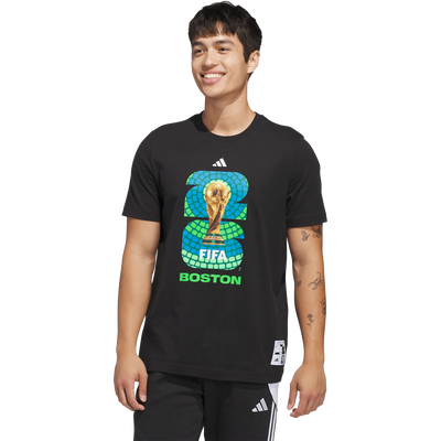 adidas World Cup 2026 Host City Boston Black Graphic Tee