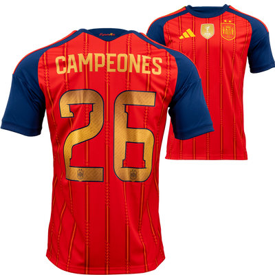 adidas Spain 2026 Men's Home Stadium Winners Jersey - Campeones #26