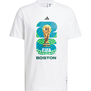 adidas World Cup 2026 Host City Boston White Graphic Tee