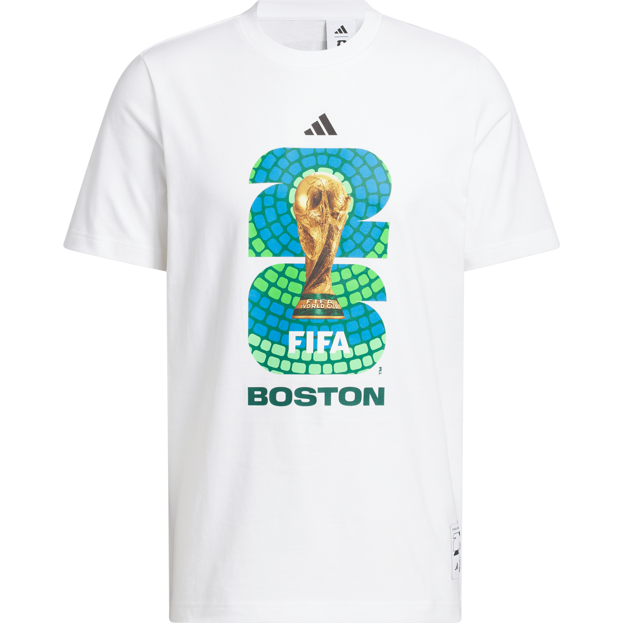 adidas World Cup 2026 Host City Boston White Graphic Tee