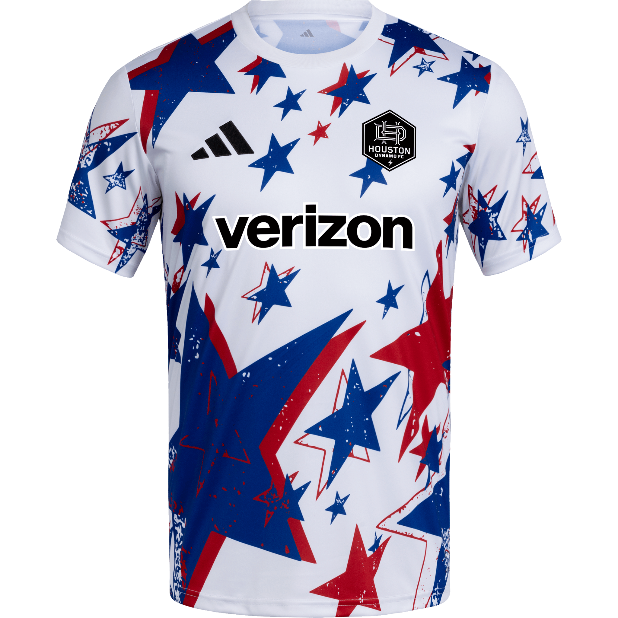 Camiseta prepartido Adidas para hombre Houston Dynamo 2026 MLS Americana
