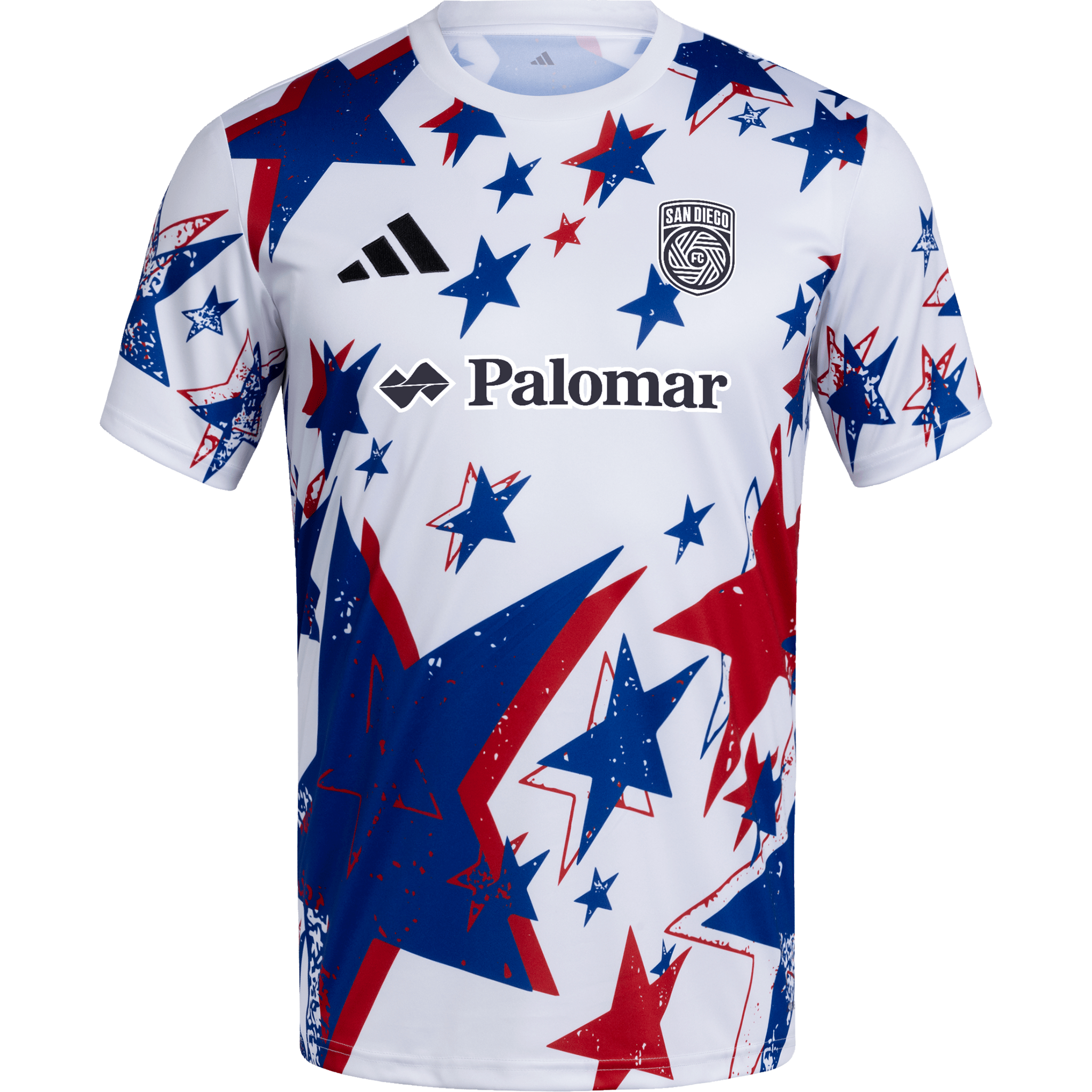 Camiseta de prepartido Adidas San Diego FC MLS Americana 2026 para hombre