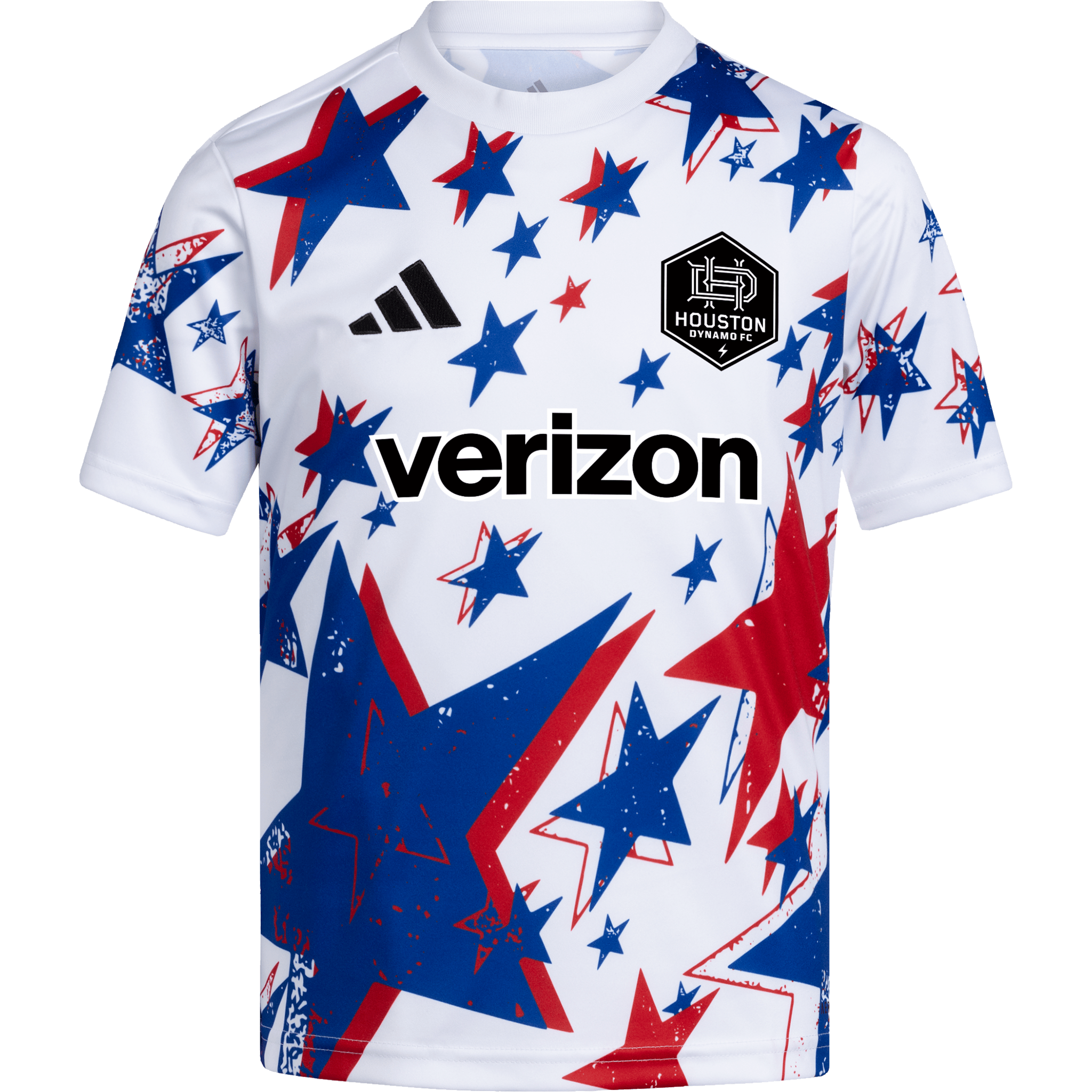 Camiseta Adidas Prepartido MLS Americana Dynamo de Houston 2026 para Jóvenes