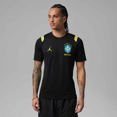 Nike Brasil Futebol x Jordan Men's Academy Pro Short Sleeve Knit Top