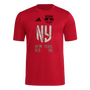 adidas Ny Red Bulls Men’s Short Sleeve Pregame Tee