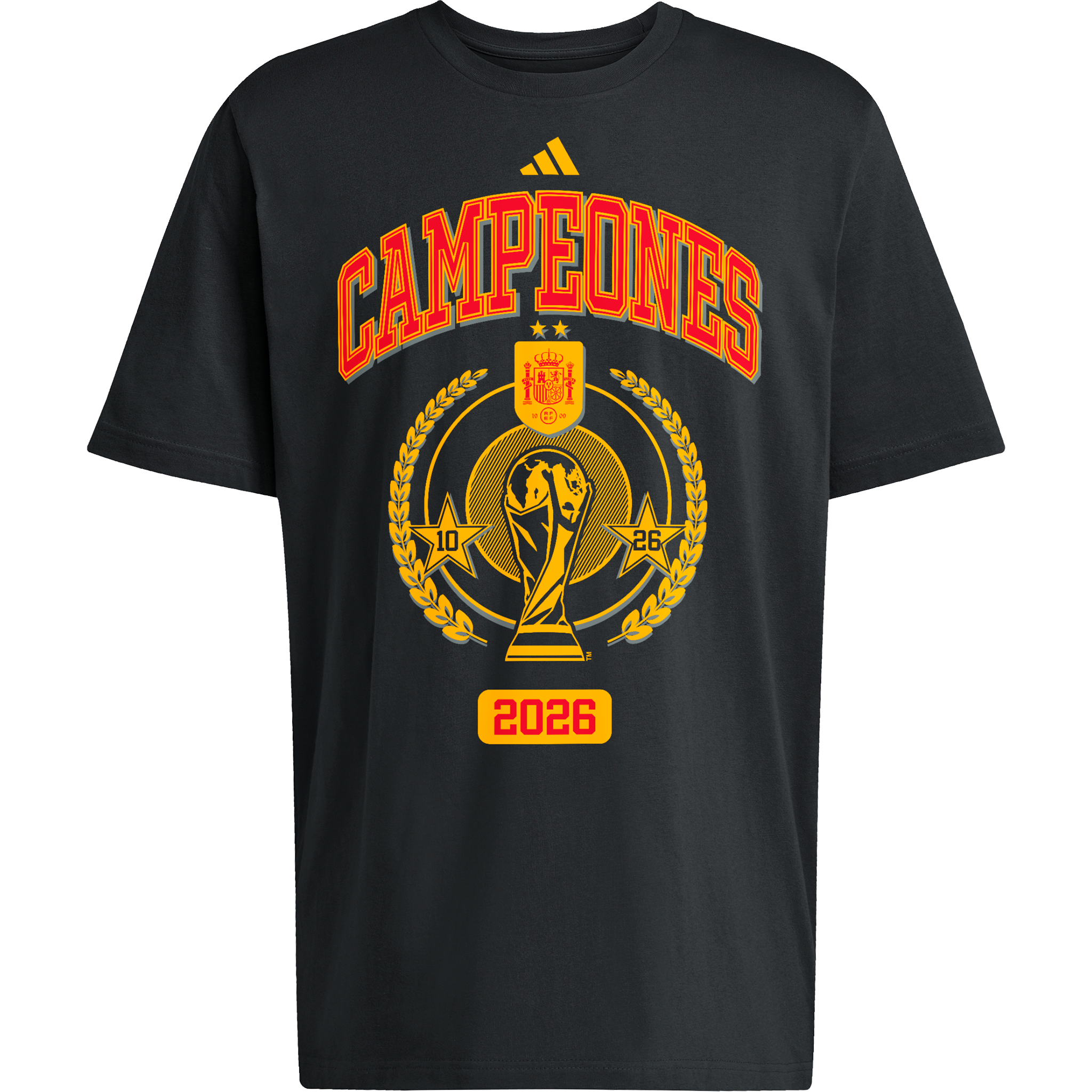 adidas Spain Men's 2026 World Cup Champions Tee